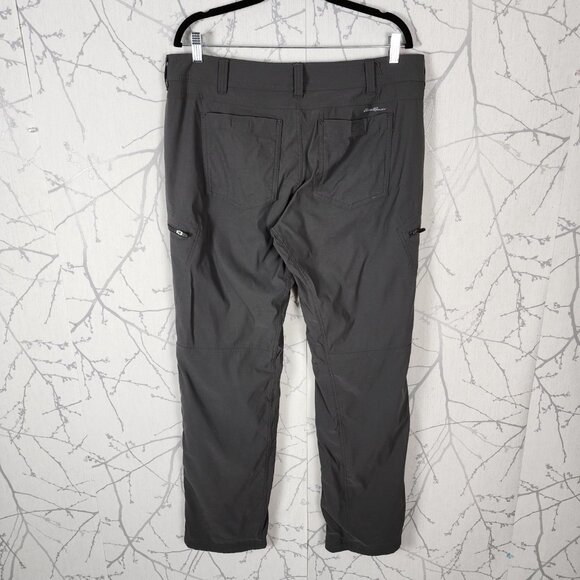 Eddie Bauer First Ascent Gray Fleece Lined Hiking Pants - Picture 2 of 7
